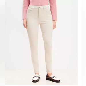 LOFT High Waist Skinny Corduroy Pants NWT